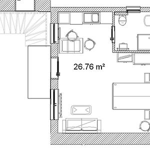 Appartement met een Slaapkamer